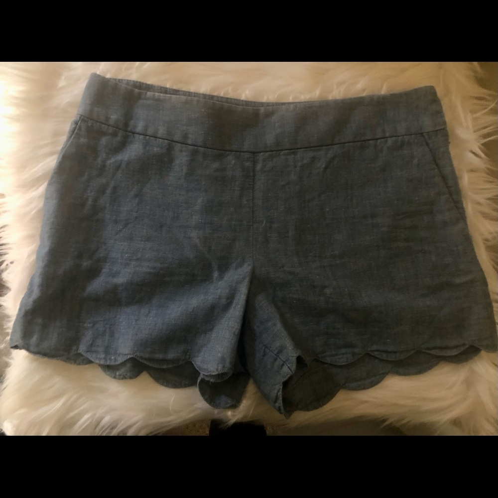Adorable linen blend LOFT shorts, Sz 6